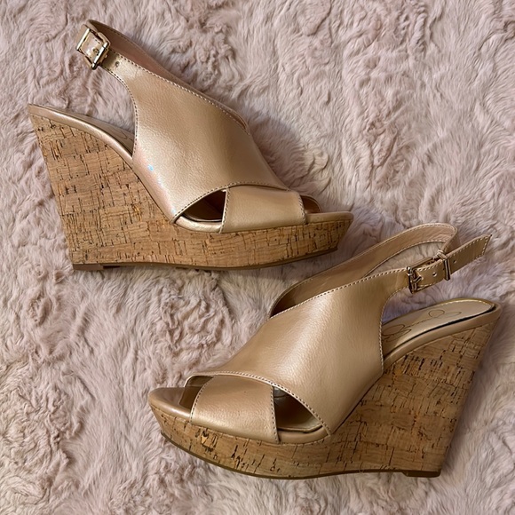 Jessica Simpson Shoes - Gorgeous Jessica Simpson wedges size 8.5M